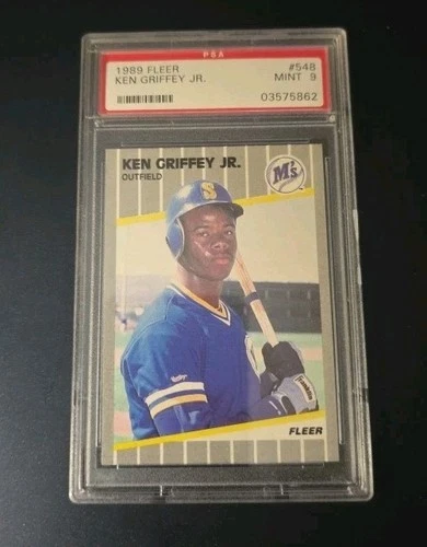 KEN GRIFFEY JR. 1989 FLEER #548 PSA 9