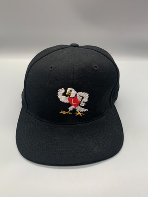 VINTAGE Linden Eagles Hat Cap Snap Back Black Otto High School Football Michigan