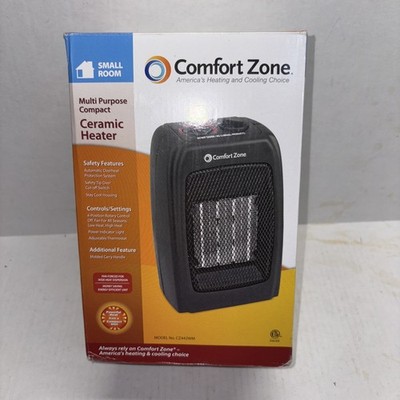 Comfort Zone CZ422WM Ceramic Heater Black 1500 Watts
