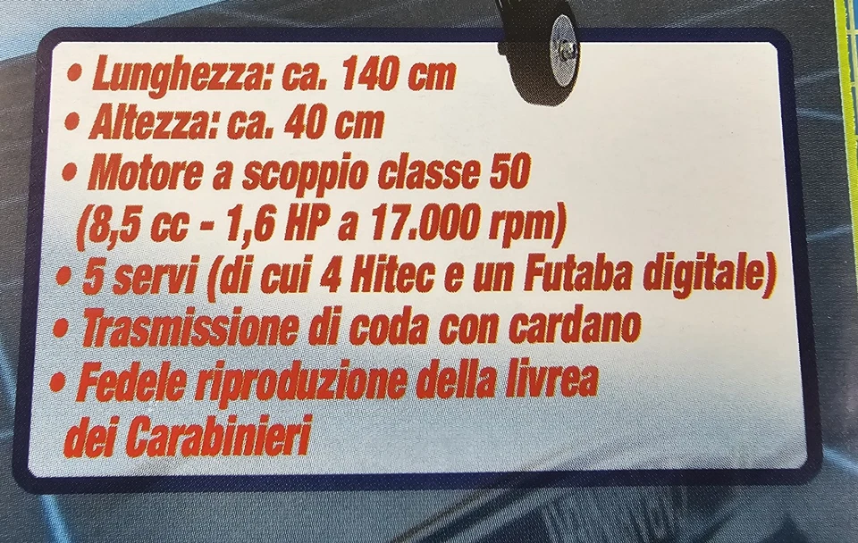 Agusta A109E Carabinieri 50er Nitro Heli Bausatz mit Rumpf von Deagostini, RARE - Bild 4 von 4