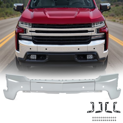 Split Front Bumper Replacement for 2019-2022 Chevrolet Silverado 1500 Chrome