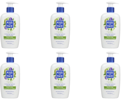 #ad 6 Kiss my Face Moisturizing Olive amp; Aloe Hand Soap 9oz Each 096 $41.39