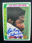 Lee Roy Selmon Autographed  1978 Topps Football Card #314 Tampa Bay Bucs HOF