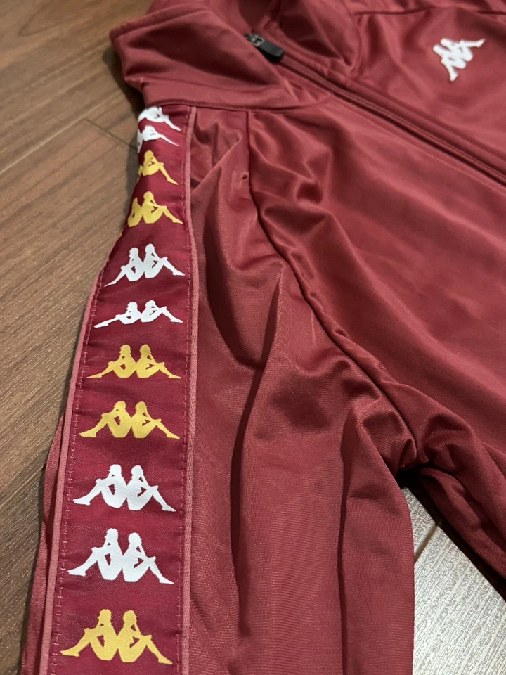 Traje de chándal Kappa 222 Banda (color) rojo melodía con amarillo claro y blanco brillante (M) nuevo Foto 3 de 4