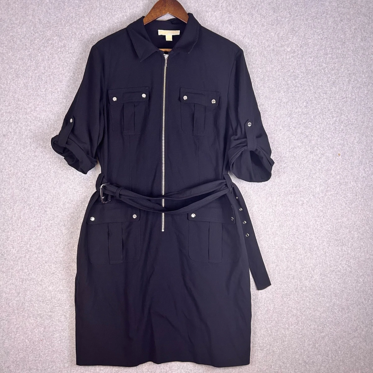 michael kors shirt dress navy Michael Kors navy and white striped shirt dress, NWT, 14