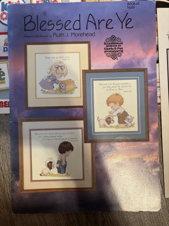 Cross Stitch Pattern Lot Religious Theme Leisure Arts Jeremiah Junction Hollie - Image 2 of 4