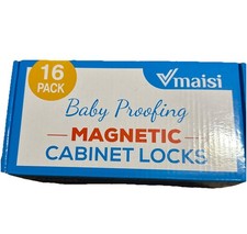 Vmaisi 16 Pack Child Safety Magnetic Cabinet Locks - Children Proof Cupboard ...