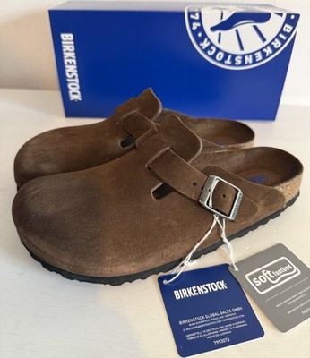 Birkenstock Boston Velourleder Weichbettung Clogs Carafe Tonal FB Gr. 39 Schmal