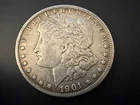 1901 MORGAN SILVER DOLLAR New Orleans Mint VG COND Circulated TONING FREE SHIP!!