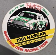 1981 Mountain Dew Darrel Waltrip 11 Nascar Racing Sticker Decal Buick Regal 1981 Mountain Dew Darrel Waltrip 11 Nascar Racing Sticker Decal Buick Regal