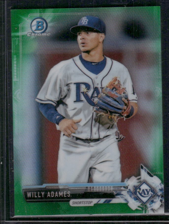 WILLY ADAMES 2017 Bowman Chrome Mini Green Refractor #D /99
