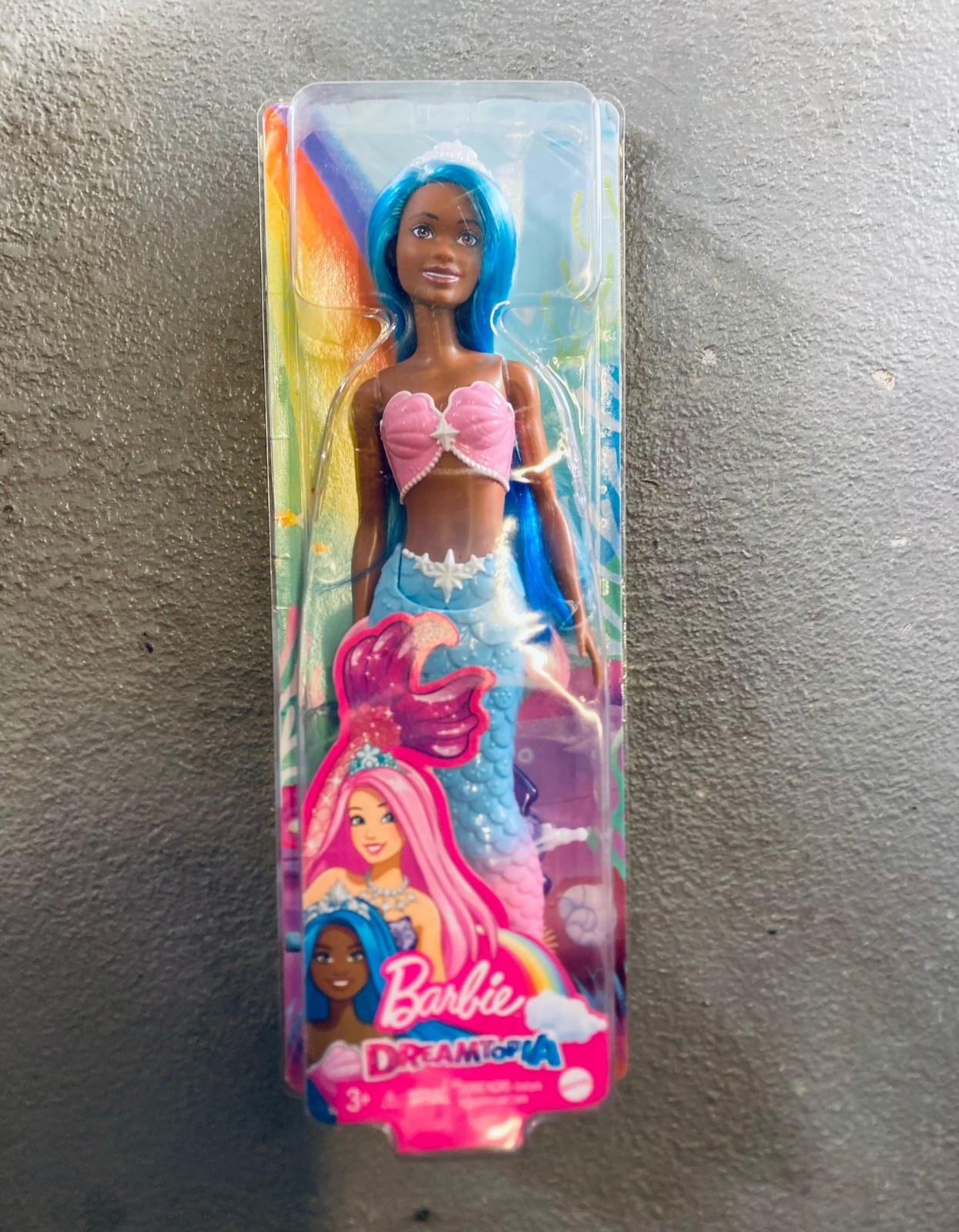 Barbie Dreamtopia Mermaid Doll Blue Hair and Tiara Mattel New
