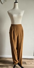 Geoffrey Beene Sport Vintage Pants/Sz-xs/tan-brownColor/poskets/womes/silk/cool.