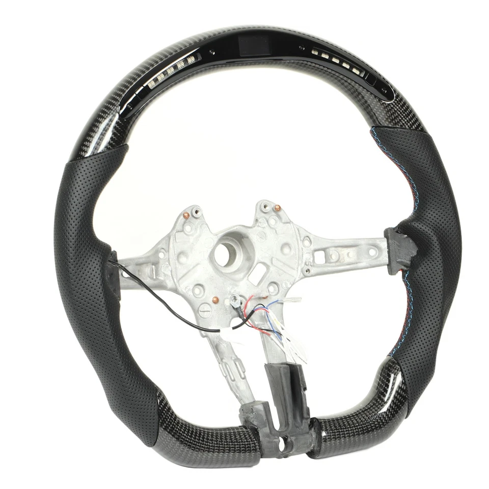 Carbon Fiber LED Steering Wheel For M5 M6 F10 F12 F13 F06 - Image 2 of 4