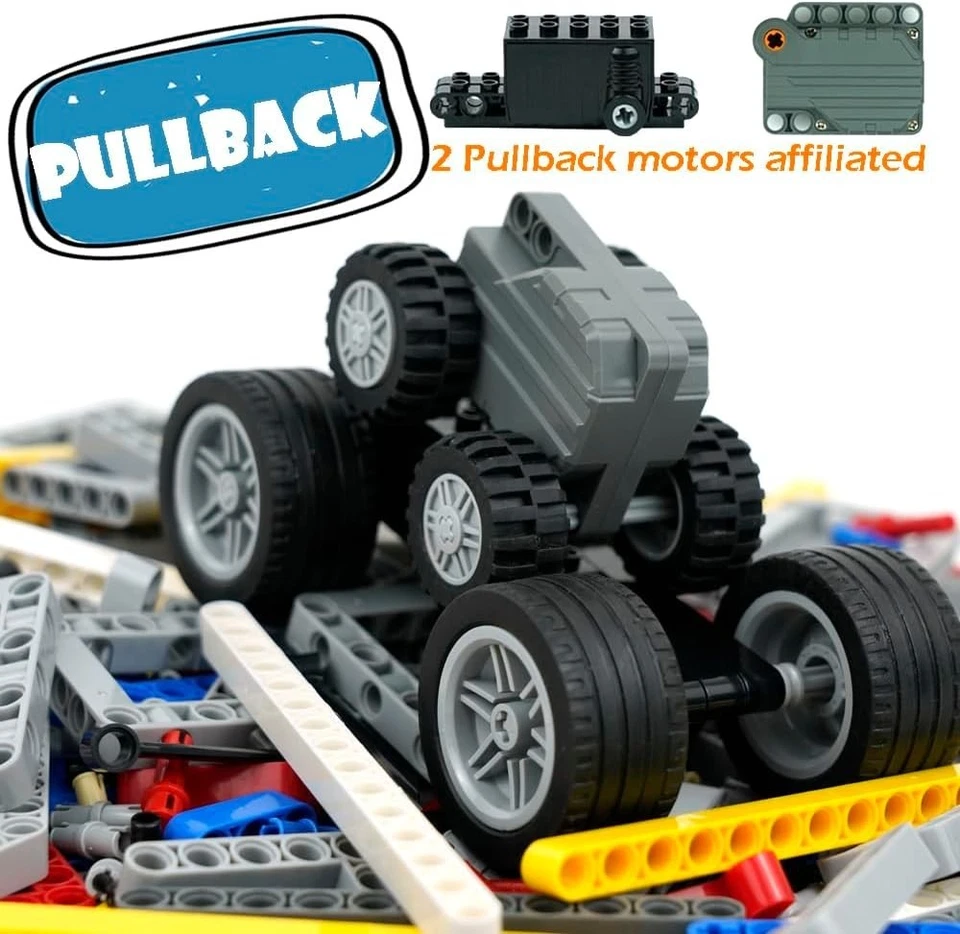 582 piezas Technic-Parts Engranajes-Eje-Pin-Conector Compatible con Lego-Technic, S... Foto 2 de 4