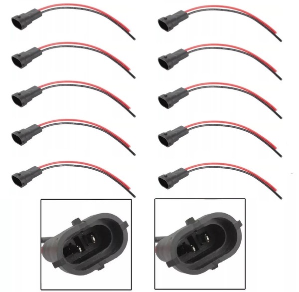 Draht Zopf Stecker H11 Ten Gurt Nebel Licht Birne Play Anschluss Lampe Orig.-image
