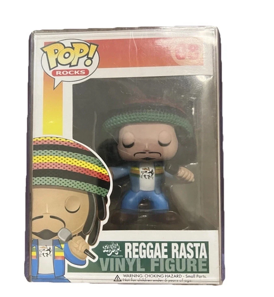 #08 极为罕见的 Reggie Fast ( Bob Marley ) Funko Pop 部分硬质保护壳 — 第 2/4 张图片