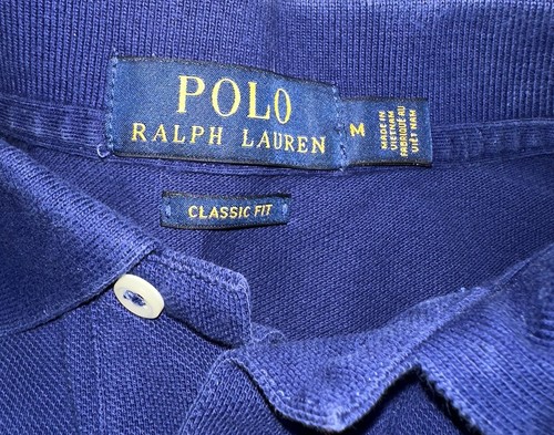 Polo Ralph Lauren Classic Fit Polo 100% Cotton Blue Pony Short Sleeve Men’s M - Picture 2 of 6