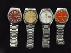 RARE Lot of 4 Vintage Seiko 5 Automatic Watches 6309 Wholesale Working Bundle