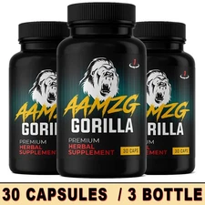 AAMZG Gorilla- Powerful Male Performance-Strength and Energy Support 30 Capsules