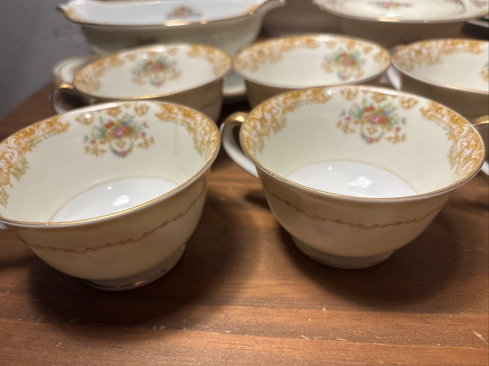 Noritake Mystery? #198 Gold Trim 66 Pcs. Read! - Image 2 of 4