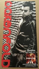 PAUL OAKENFOLD Rare 2002 DOUBLE SIDED GLOSSY PROMO POSTER for Bunkka CD 12x24