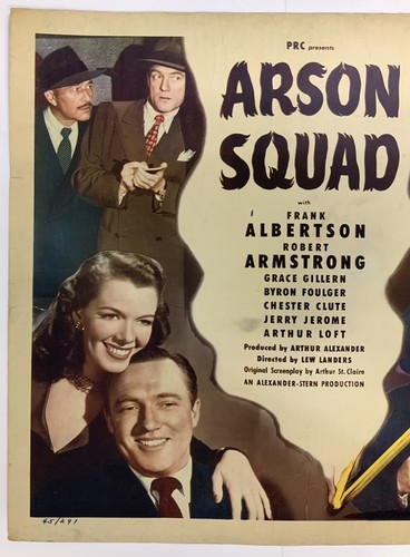Arson Squad 1945 Original Movie Poster Frank Albertson YeOldePosterCom - Picture 2 of 12