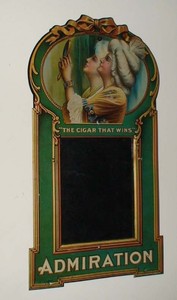 1920-Admiration-Cigar-tin-lithograph-sign-pre-porcelain