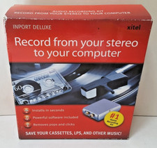 Xitel Inport Deluxe Stereo To PC Recording Kit Cassette LP Other Music Converter