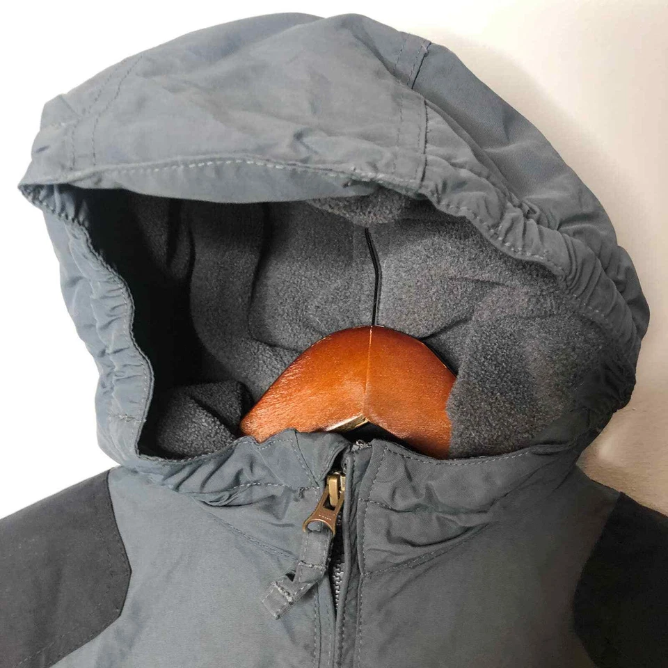 Lands End Gris Oscuro y Negro Niños Unisex Niños Nylon Cremallera Frontal Invierno Abrigo Pequeño Foto 3 de 4