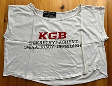 Top Sportivo Mini T-Shirt KGB Capo Originale Anni '80 Vero Vintage