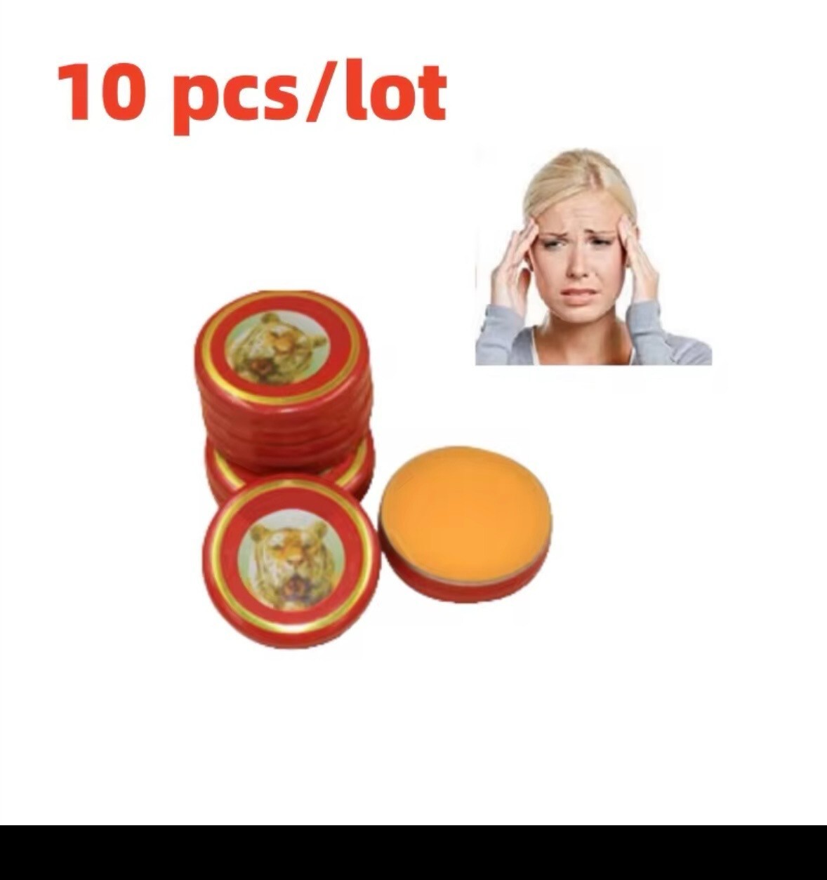 Tiger Solid Balm Ointment Treatment of Influenza Cold Headache Dizziness Muscle