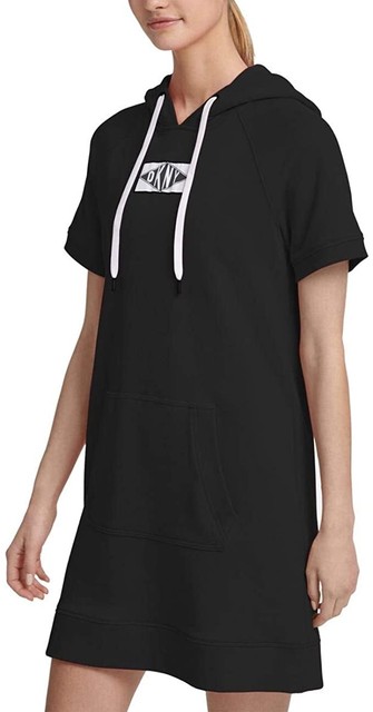 DKNY Sport Patch Logo Hoodie Dress 