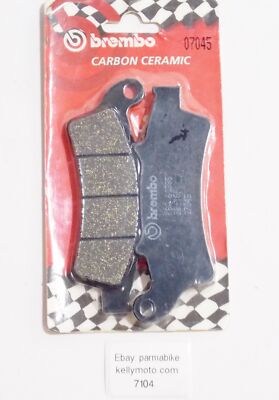 NOS BREMBO APRILIA/MALAGUTI/KYMCO/PEUGEOT CARBON CERAMIC PAIR BRAKE PADS 07045