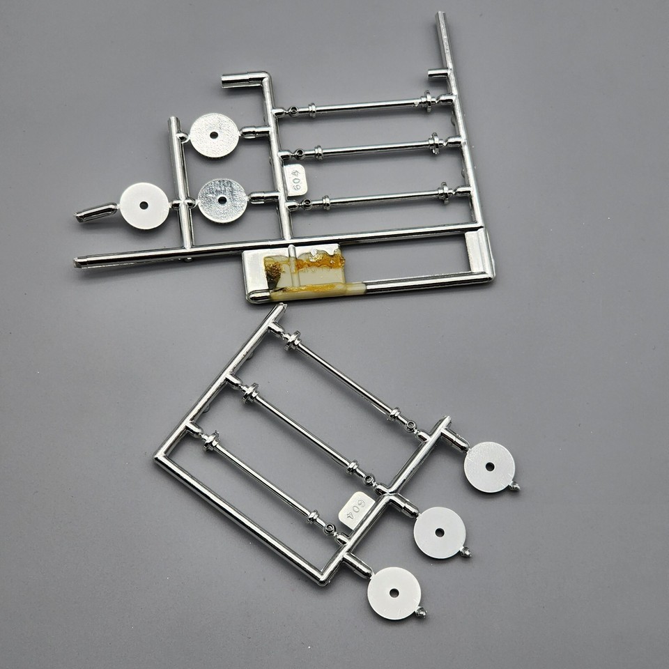 1/25 1/24 Model Car Parts Kit Bash Diorama Chrome Car Show Rope Posts ...