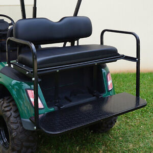 Ezgo Golf Cart TXT T48 Flip Flop Rear Seat Kit Fold Down Back Seat Black  Seats | eBay