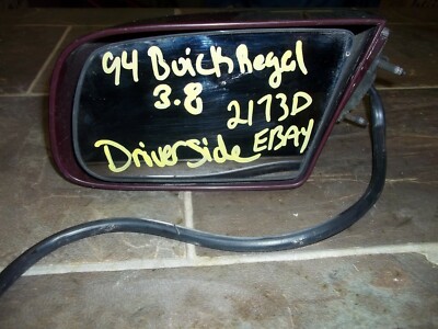 Cuadro Aluminio Espejo Eléctrico Derecho Para Buick Regal 89-96 / Pontiac Grand Prix – Pintable, Sin Calefacción Espejo Ajuste Potencia Kool Vue - Foto 8