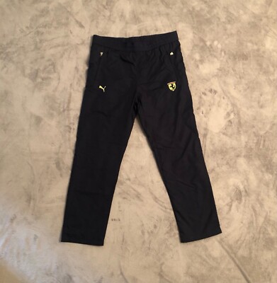 Blue Street-Woven Puma Ferrari Line Pants Size Small 100% Polyester