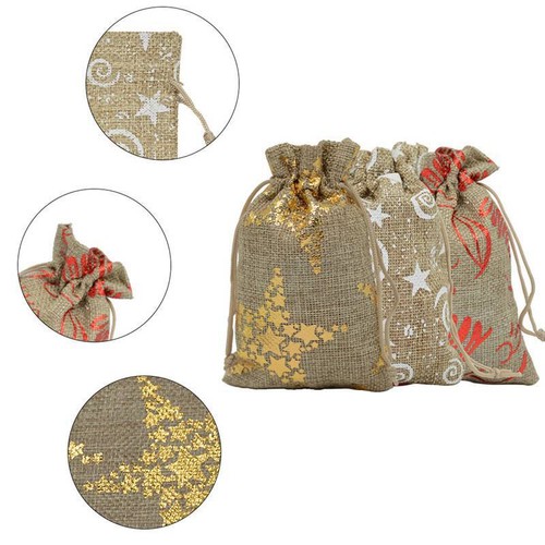 Countdown Hanging Gift Calendar 24PCS Sacks Pouch Bag Christmas Advent - Picture 5 of 9