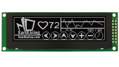 White Serial SPI 3.2'' OLED Module Display 256x64 w/Breakout Board for Arduino