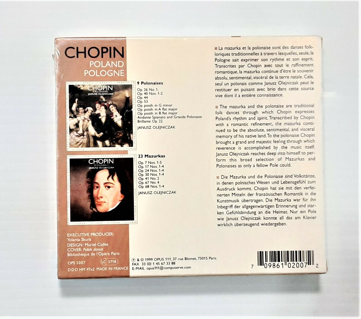 Chopin: Poland - 9 Polonaises - 23 Mazurkas - Olejniczak - 2-CDs