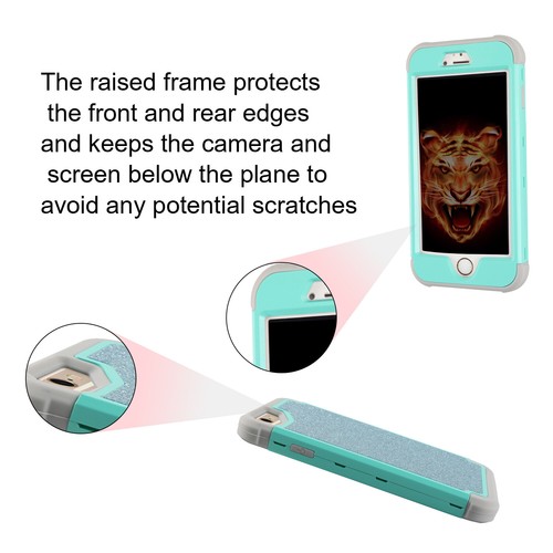 Für iPhone 8 Plus/7 Plus/6 Plus 5,5" Hülle Glitzer Glitzer Bling Hybrid Mädchen Hülle - Bild 20 von 44