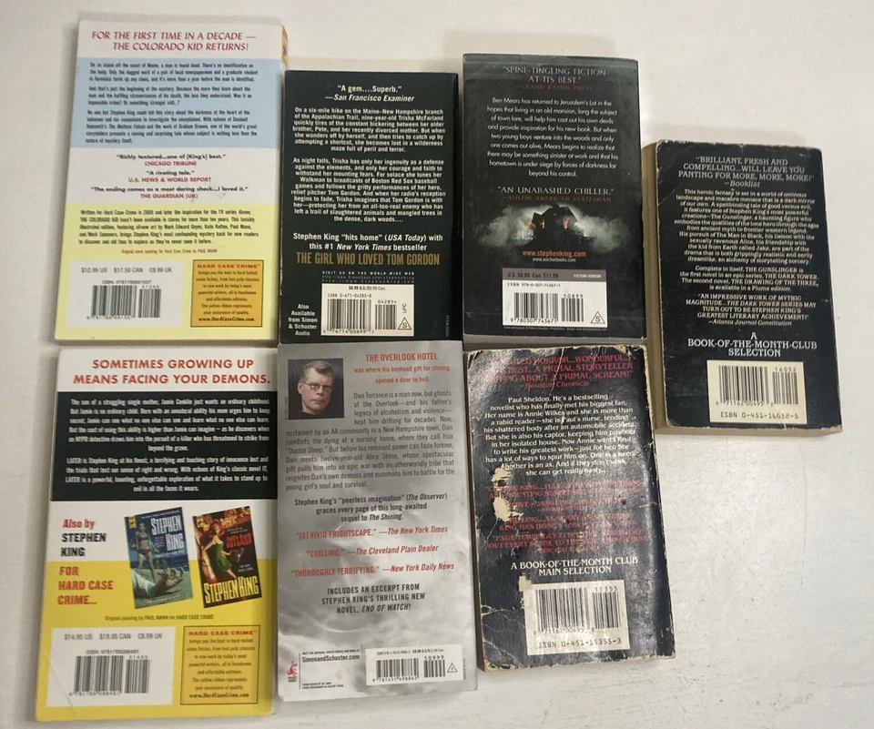 Lot Of 7 Stephen King Books: Later, Doctor Sleep, The Dark Tower, Misery, The Co - Image 2 of 4