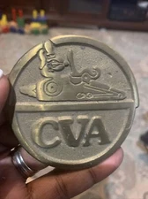 Vintage CVA Connecticut Valley Arms Blackpowder Muzzleloader Guns Belt Buckle
