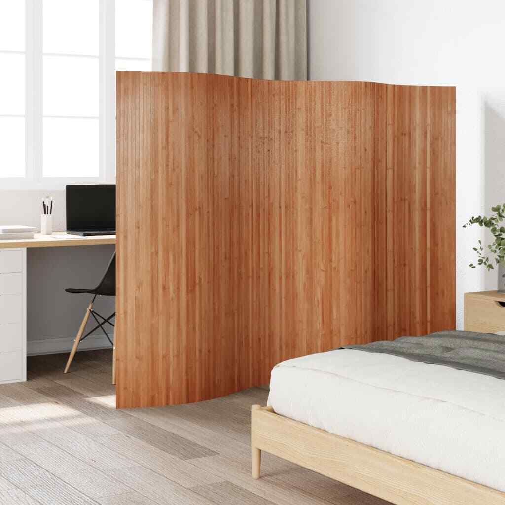 vidaXL Room Divider聽Brown 165x250 cm聽Bamboo