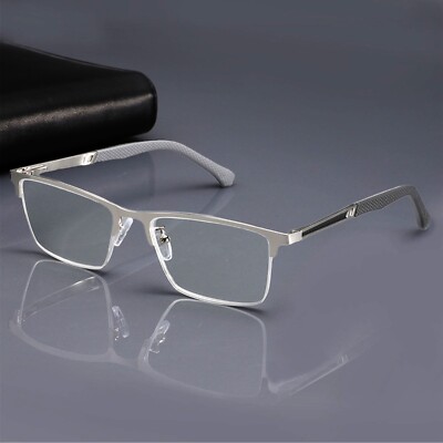 Mens Reading Glasses Designer Business Metal Readers +1.0 1.5 2.0 2.5 3.0 3.5 4