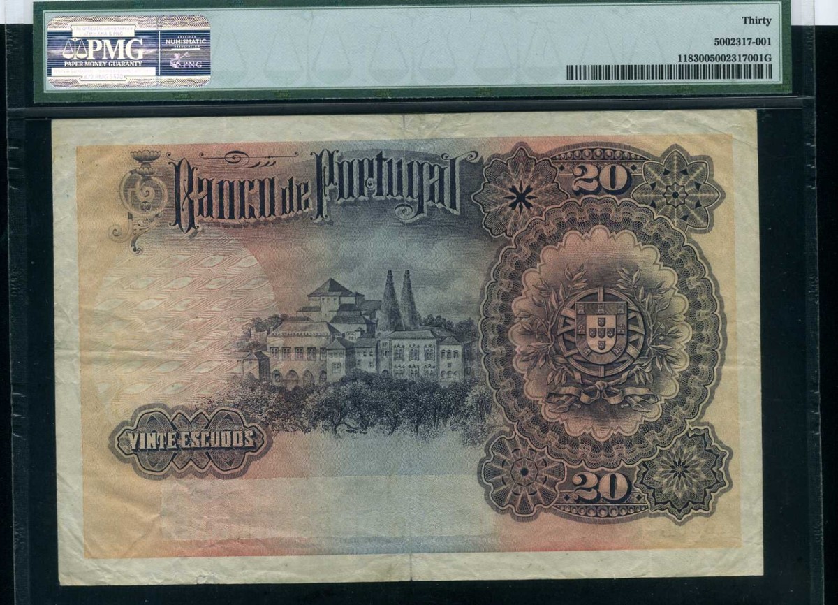 Portugal 20 escudos 1920 P118 - VF | eBay