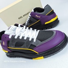 Axel Arigato US 14 EU 48 Mens Black Purple White Retro Area Lo Team F2639002 NIB