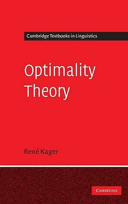 Optimality Theory Kager Hardback Cambridge University Press 9780521580199
