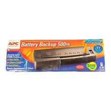 NEW APC Back-UPS BF500U 500VA Battery Backup UPS   6 Outlets Office Power